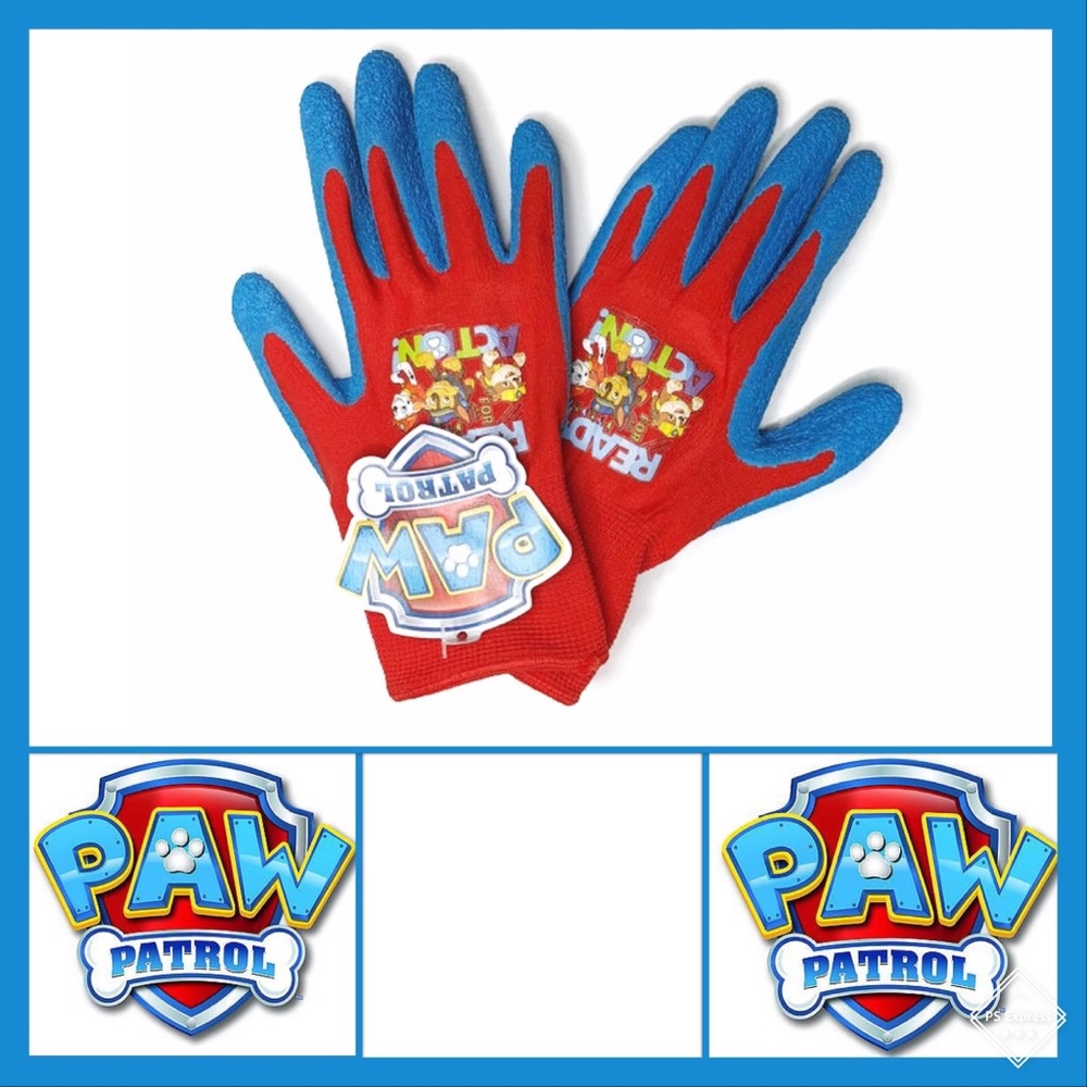 NWT PAW PATROL Toddler Gripping Gloves Red/Blue
